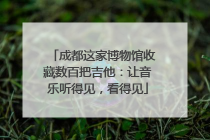 成都这家博物馆收藏数百把吉他：让音乐听得见，看得见