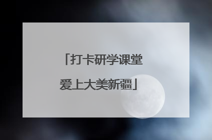 打卡研学课堂 爱上大美新疆