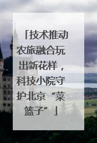 技术推动农旅融合玩出新花样，科技小院守护北京“菜篮子”