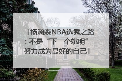 杨瀚森NBA选秀之路：不是“下一个姚明” 努力成为最好的自己