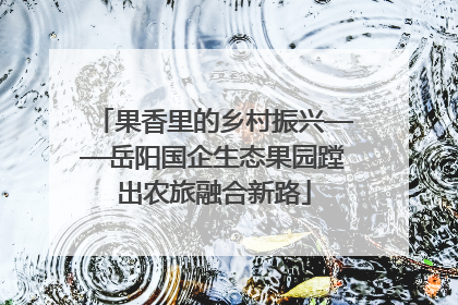 果香里的乡村振兴——岳阳国企生态果园蹚出农旅融合新路