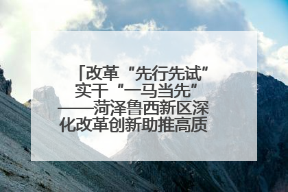 改革“先行先试” 实干“一马当先”——菏泽鲁西新区深化改革创新助推高质量发展纪实