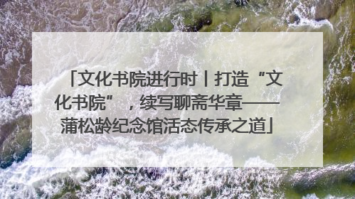 文化书院进行时丨打造“文化书院”，续写聊斋华章——蒲松龄纪念馆活态传承之道