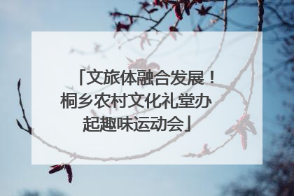 文旅体融合发展！桐乡农村文化礼堂办起趣味运动会