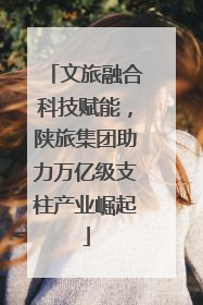 文旅融合科技赋能，陕旅集团助力万亿级支柱产业崛起