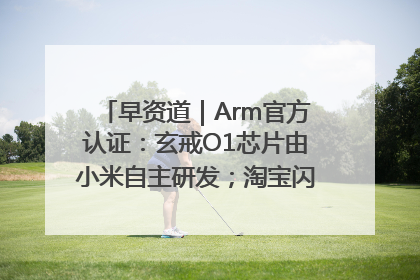 早资道｜Arm官方认证：玄戒O1芯片由小米自主研发；淘宝闪购联合饿了么日订单超4000万