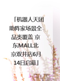 机器人天团助阵家场景全品类覆盖 京东MALL北京双井店6月14日启幕