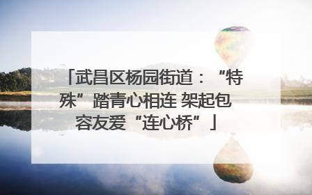 武昌区杨园街道：“特殊”踏青心相连 架起包容友爱“连心桥”
