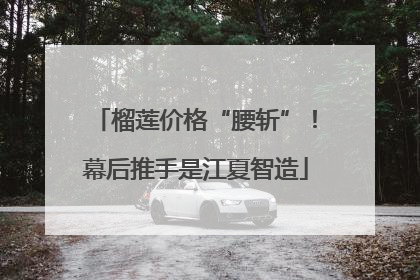榴莲价格“腰斩”！幕后推手是江夏智造