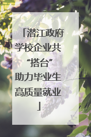 潜江政府学校企业共“搭台” 助力毕业生高质量就业