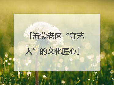 沂蒙老区“守艺人”的文化匠心