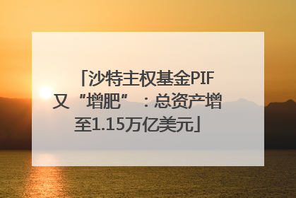 沙特主权基金PIF又“增肥”：总资产增至1.15万亿美元