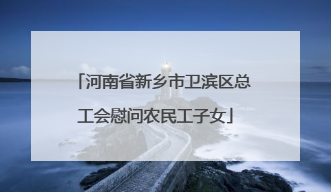 河南省新乡市卫滨区总工会慰问农民工子女