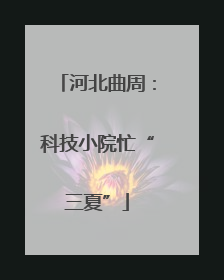河北曲周：科技小院忙“三夏”