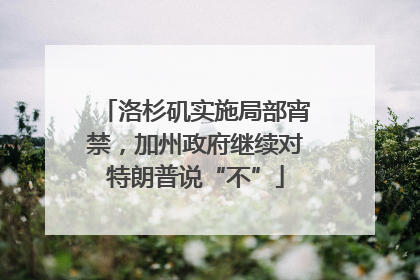 洛杉矶实施局部宵禁，加州政府继续对特朗普说“不”