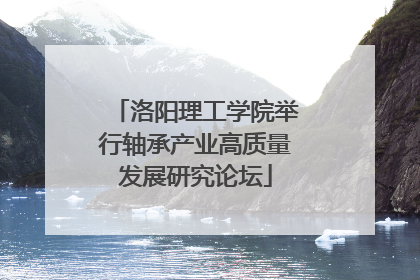 洛阳理工学院举行轴承产业高质量发展研究论坛