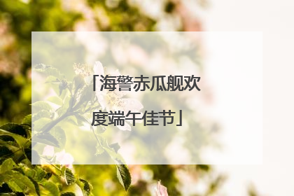 海警赤瓜舰欢度端午佳节