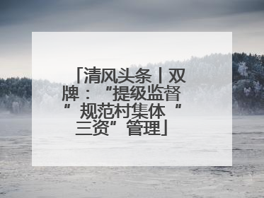 清风头条丨双牌：“提级监督”规范村集体“三资”管理