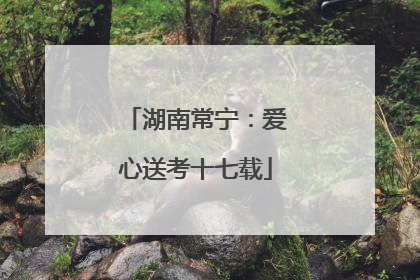 湖南常宁：爱心送考十七载