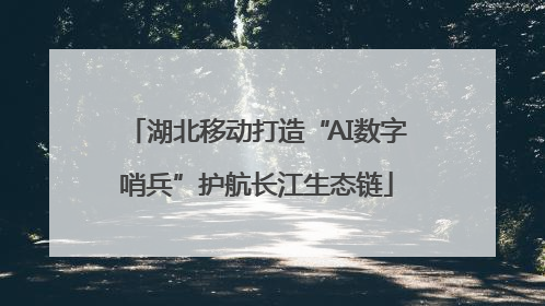 湖北移动打造“AI数字哨兵”护航长江生态链