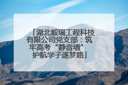 湖北毅瑞工程科技有限公司党支部：筑牢高考“静音墙” 护航学子逐梦路