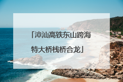 漳汕高铁东山跨海特大桥栈桥合龙