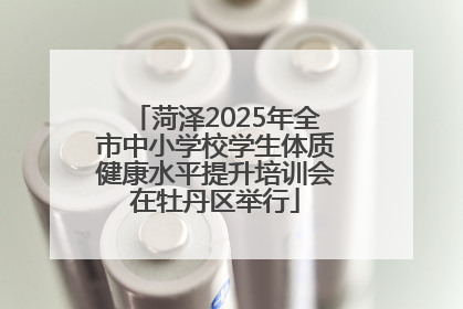 菏泽2025年全市中小学校学生体质健康水平提升培训会在牡丹区举行