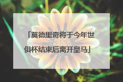 莫德里奇将于今年世俱杯结束后离开皇马