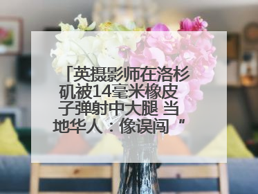 英摄影师在洛杉矶被14毫米橡皮子弹射中大腿 当地华人：像误闯“末日生存”游戏