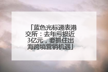 蓝色光标递表港交所：去年亏损近3亿元，要抓住出海跨境营销机遇