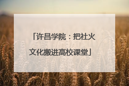 许昌学院：把社火文化搬进高校课堂