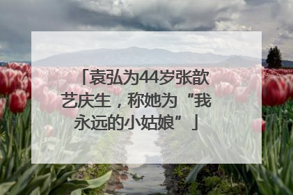 袁弘为44岁张歆艺庆生，称她为“我永远的小姑娘”