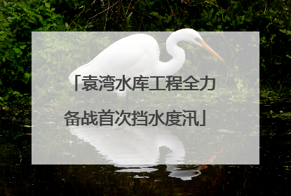 袁湾水库工程全力备战首次挡水度汛