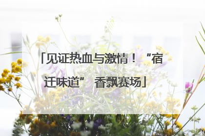 见证热血与激情！“宿迁味道” 香飘赛场