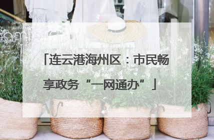 连云港海州区：市民畅享政务“一网通办”