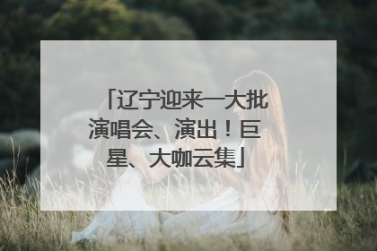辽宁迎来一大批演唱会、演出！巨星、大咖云集