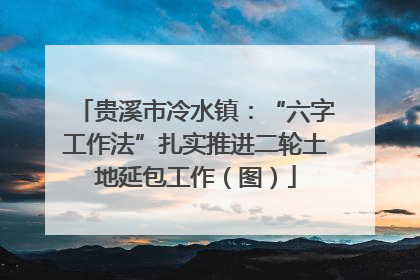 贵溪市冷水镇：“六字工作法”扎实推进二轮土地延包工作（图）