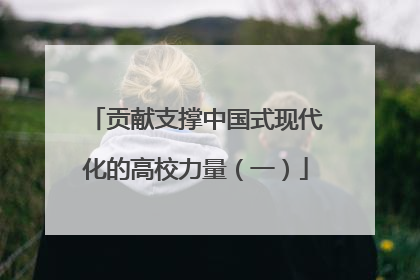 贡献支撑中国式现代化的高校力量（一）