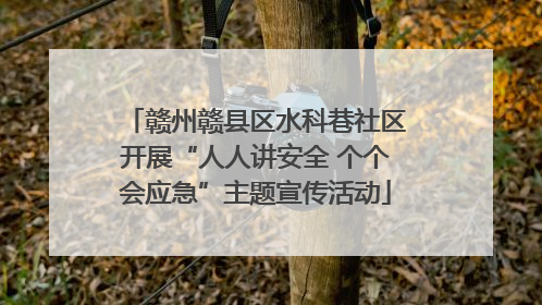 赣州赣县区水科巷社区开展“人人讲安全 个个会应急”主题宣传活动