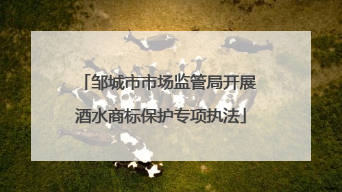 邹城市市场监管局开展酒水商标保护专项执法