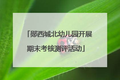 郧西城北幼儿园开展期末考核测评活动