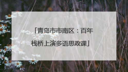 青岛市市南区：百年栈桥上演多语思政课