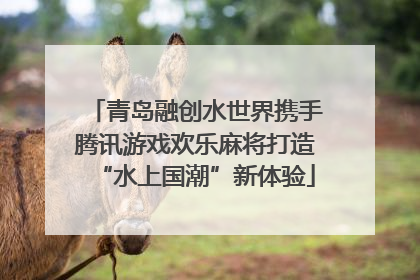 青岛融创水世界携手腾讯游戏欢乐麻将打造“水上国潮”新体验