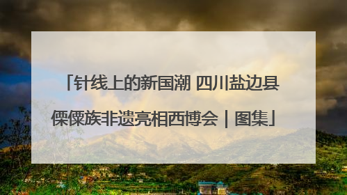 针线上的新国潮 四川盐边县傈僳族非遗亮相西博会｜图集