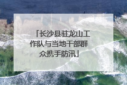 长沙县驻龙山工作队与当地干部群众携手防汛