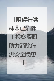 阻碍行洪林木已清除！检察履职助力消除行洪安全隐患