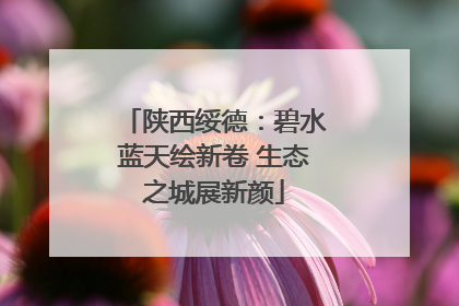 陕西绥德：碧水蓝天绘新卷 生态之城展新颜