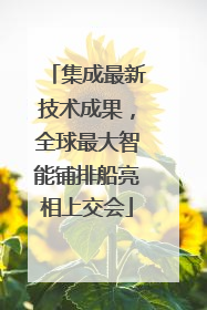 集成最新技术成果，全球最大智能铺排船亮相上交会
