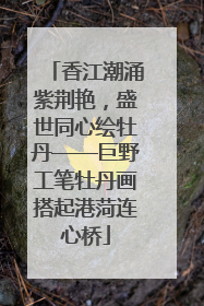 香江潮涌紫荆艳，盛世同心绘牡丹——巨野工笔牡丹画搭起港菏连心桥