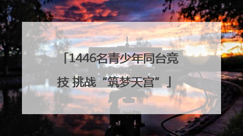 1446名青少年同台竞技 挑战“筑梦天宫”
